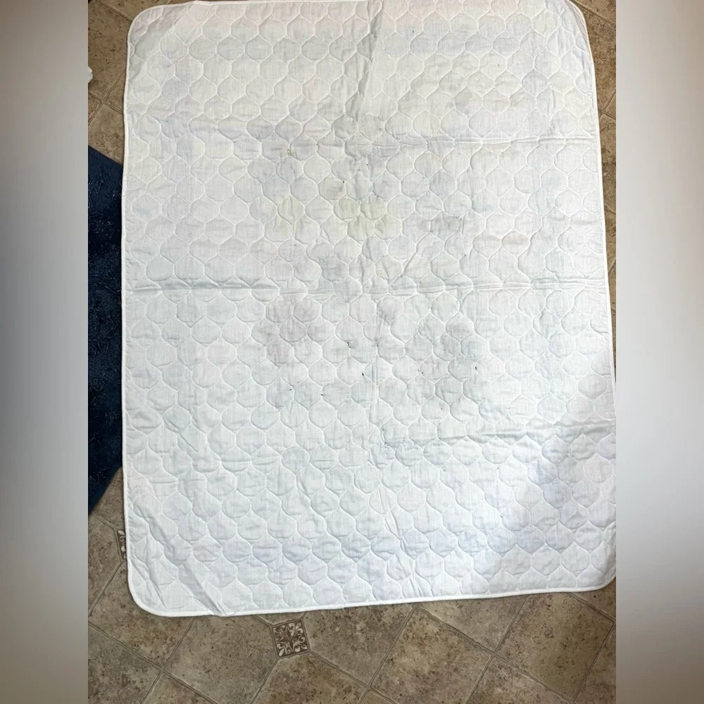 Hand Cross-Stitched Vintage Baby Blanket “Kelly Ann” Nursery Decor